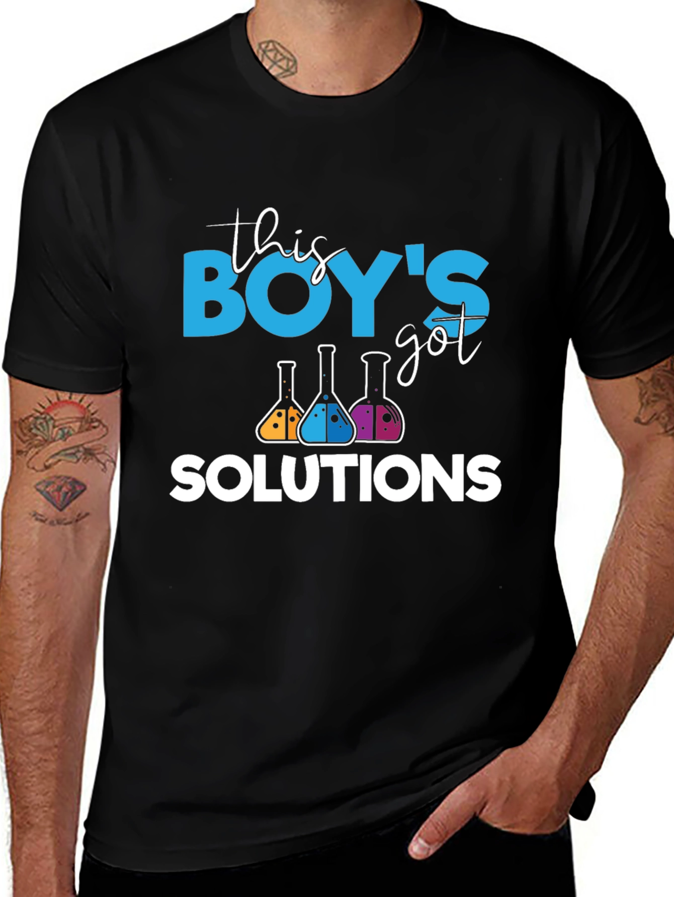 This Boys Got Solutions Science T-Shirt