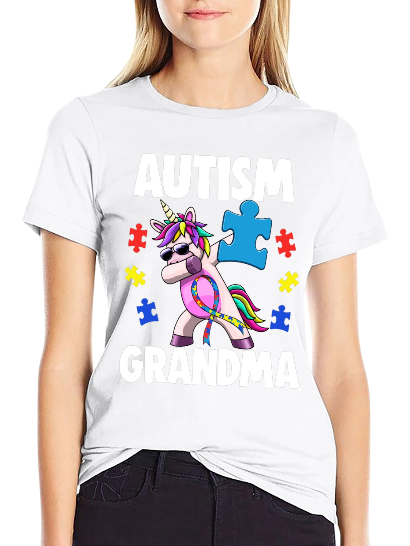 Autism Grandma Unicorn T-Shirt