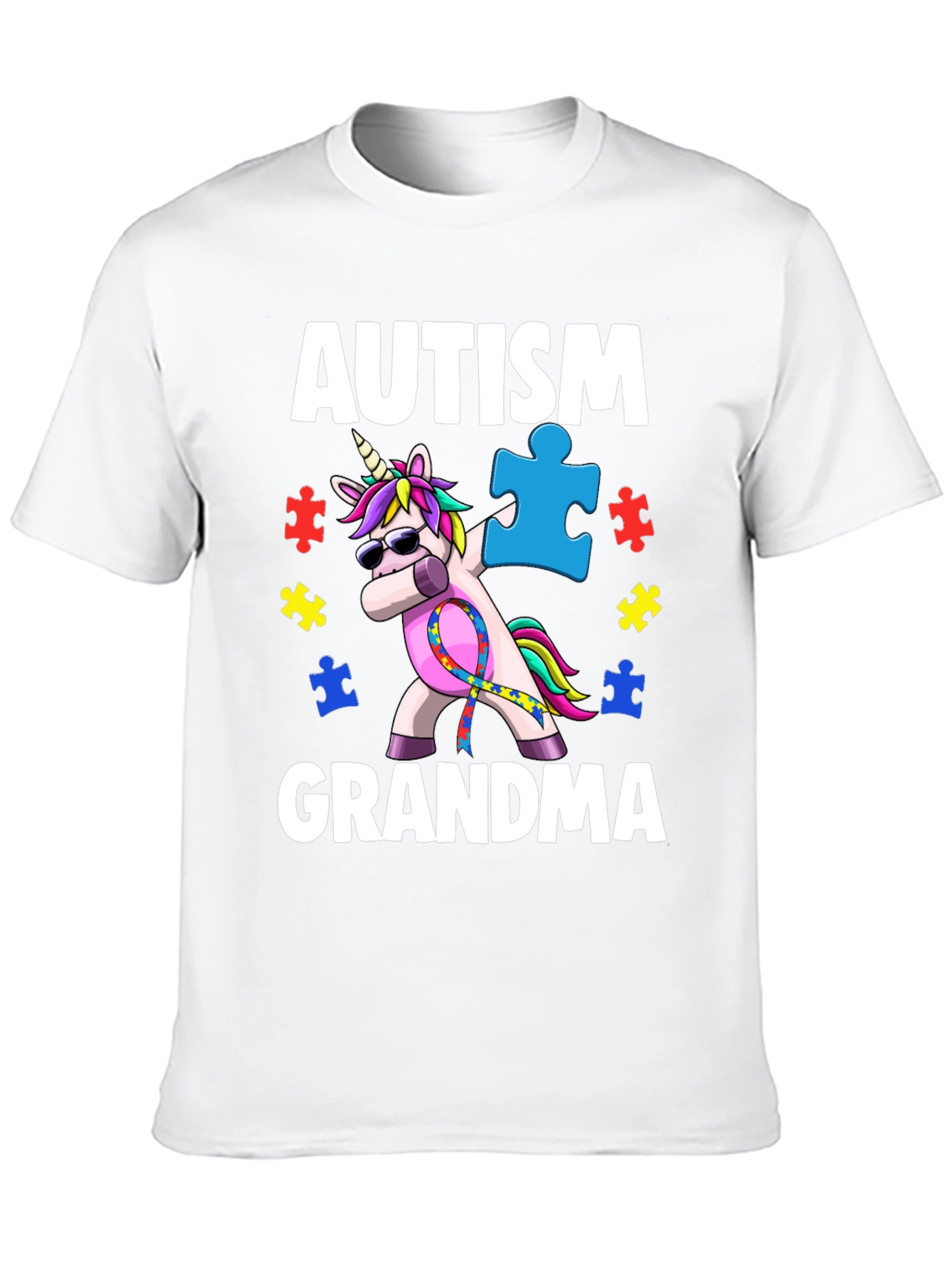 Autism Grandma Unicorn T-Shirt