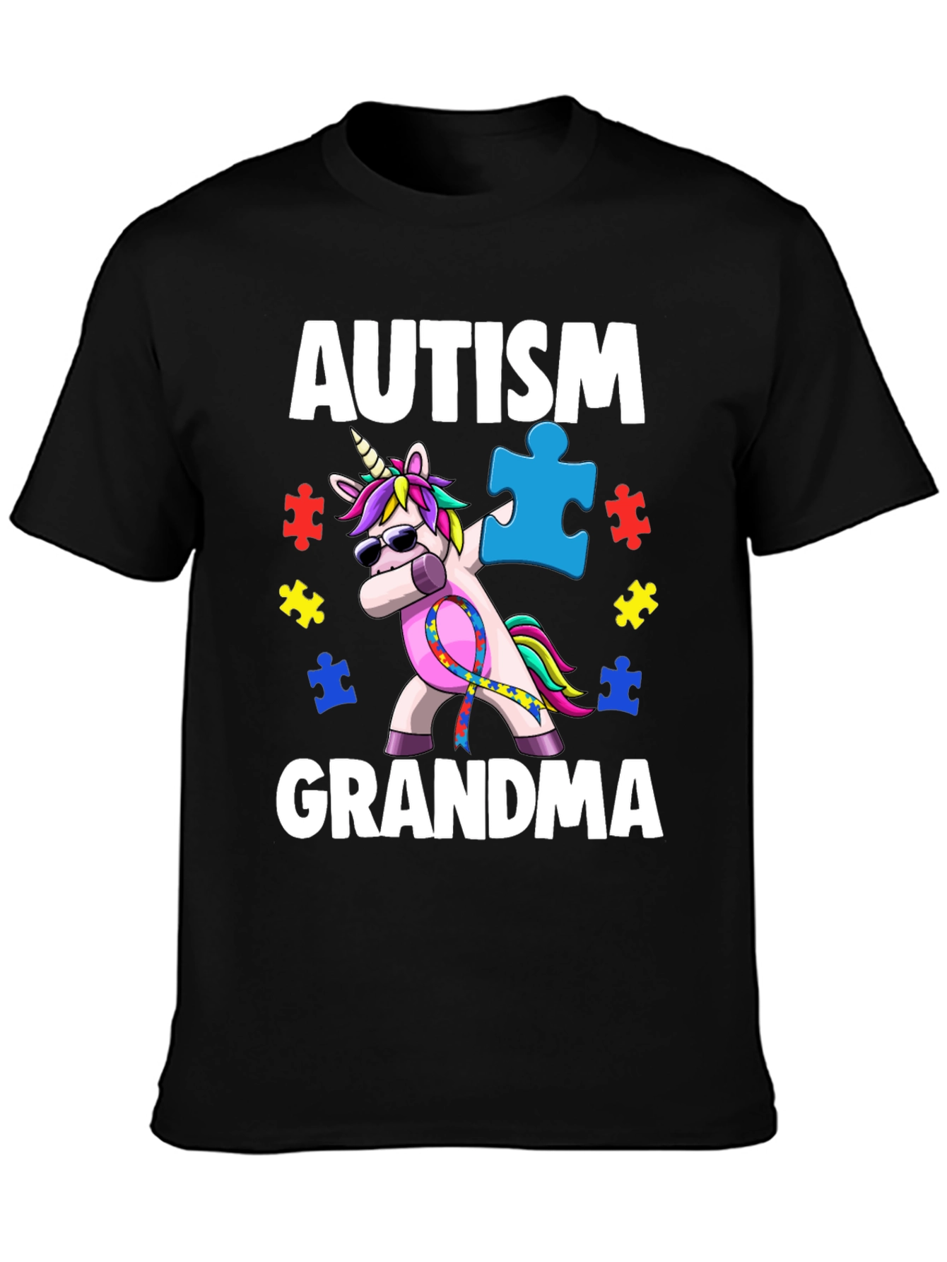 Autism Grandma Unicorn T-Shirt