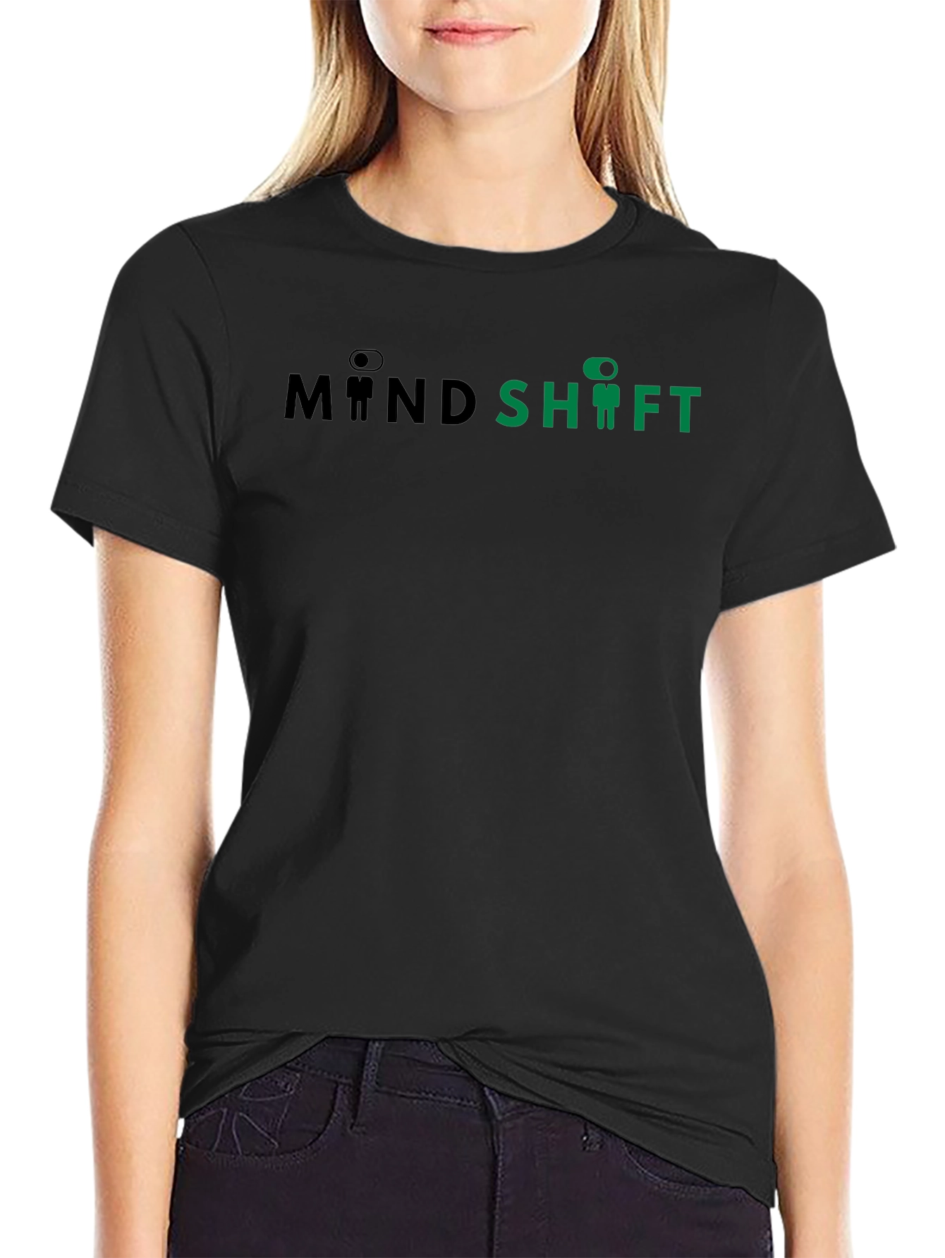 Mind Shift Graphic Tee - Black Cotton Blend