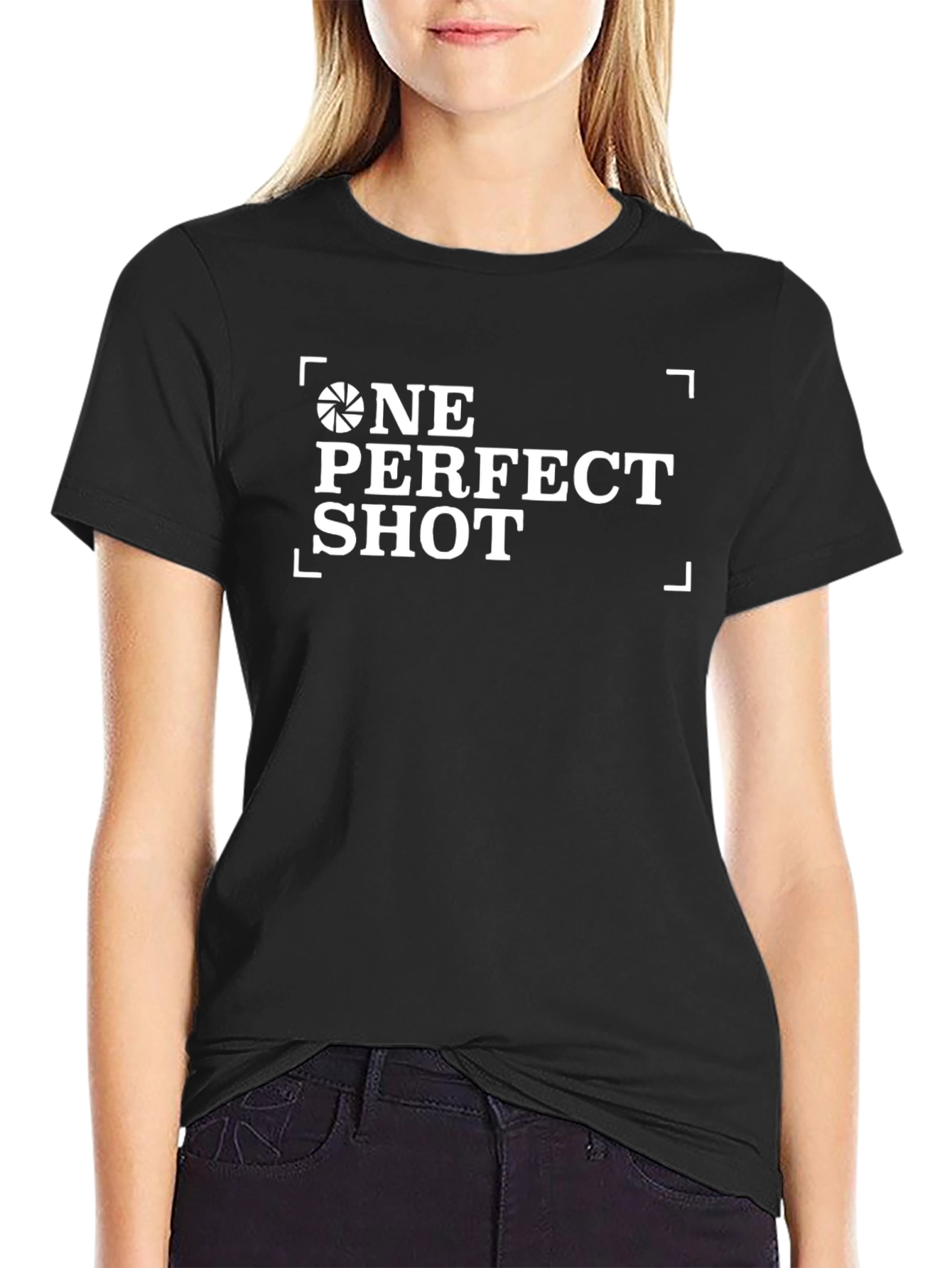 One Perfect Shot Photography T-Shirt - Black