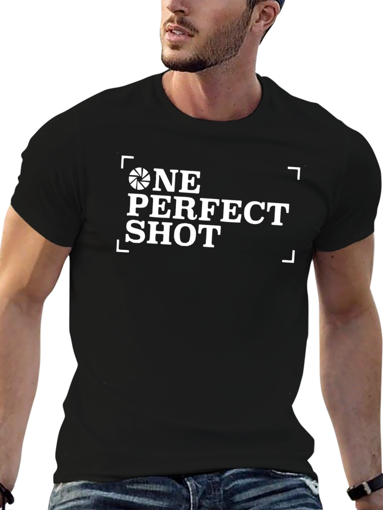 One Perfect Shot Photography T-Shirt - Black