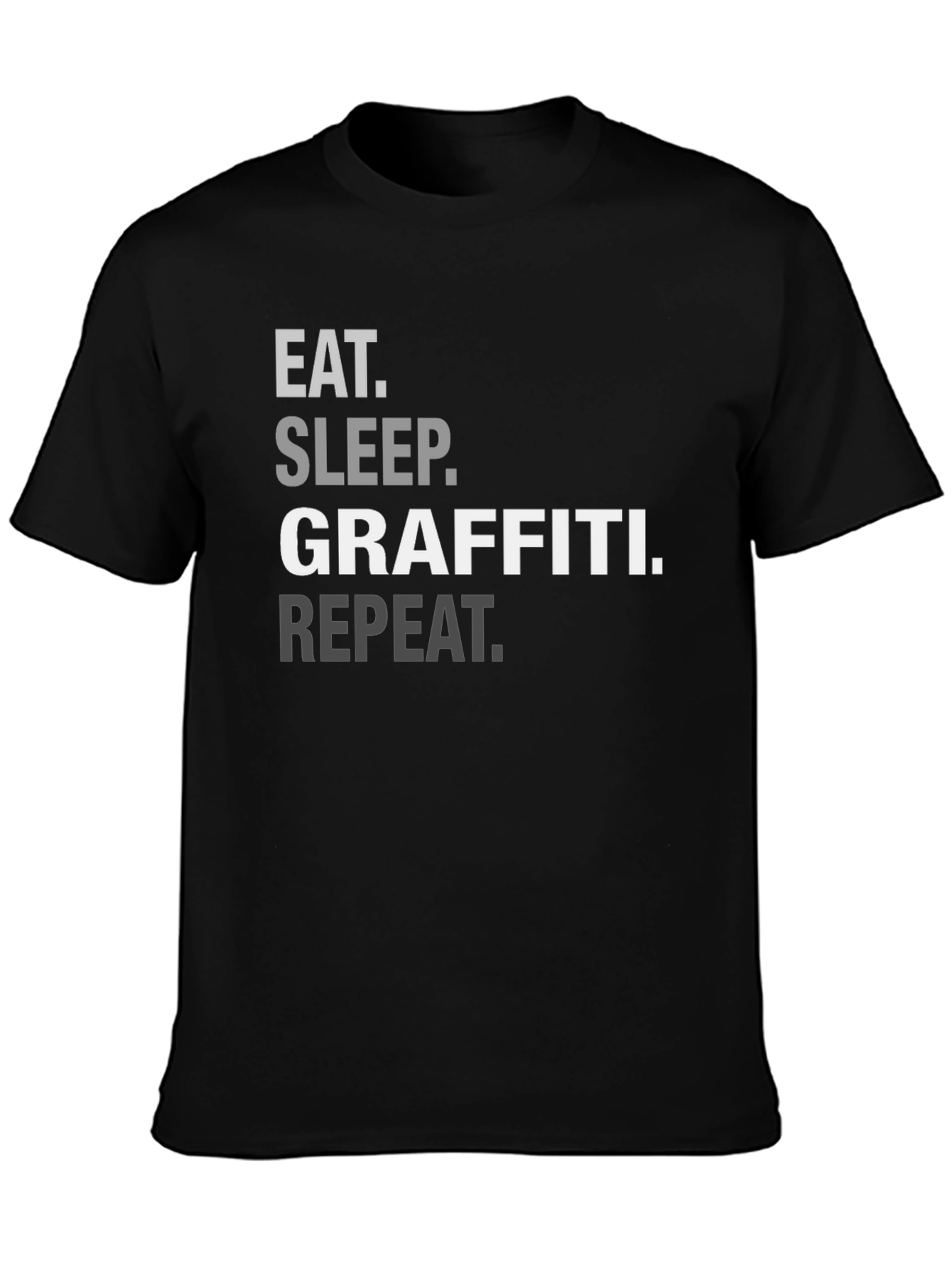 Eat Sleep Graffiti Repeat Graphic Tee