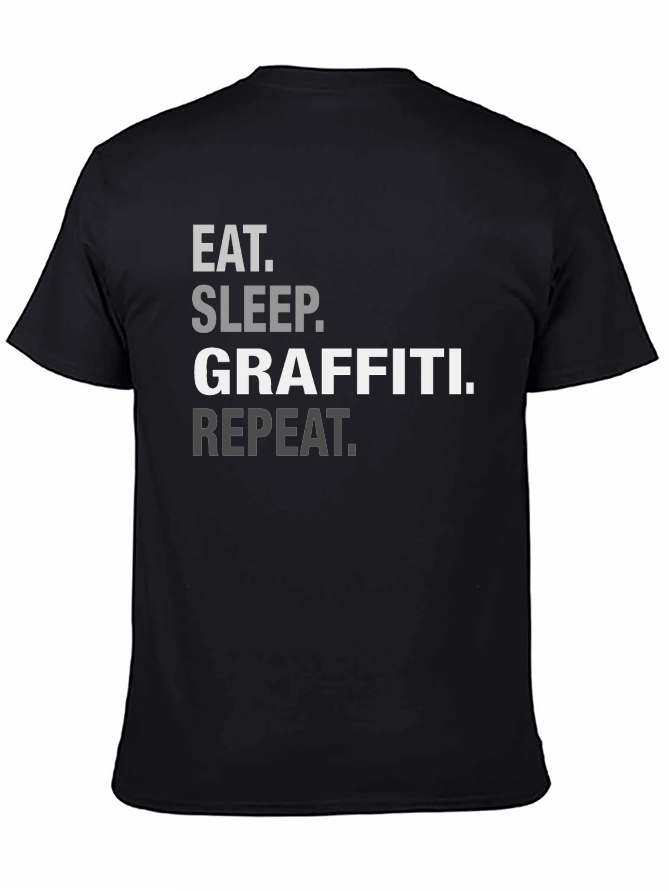 Eat Sleep Graffiti Repeat Graphic Tee