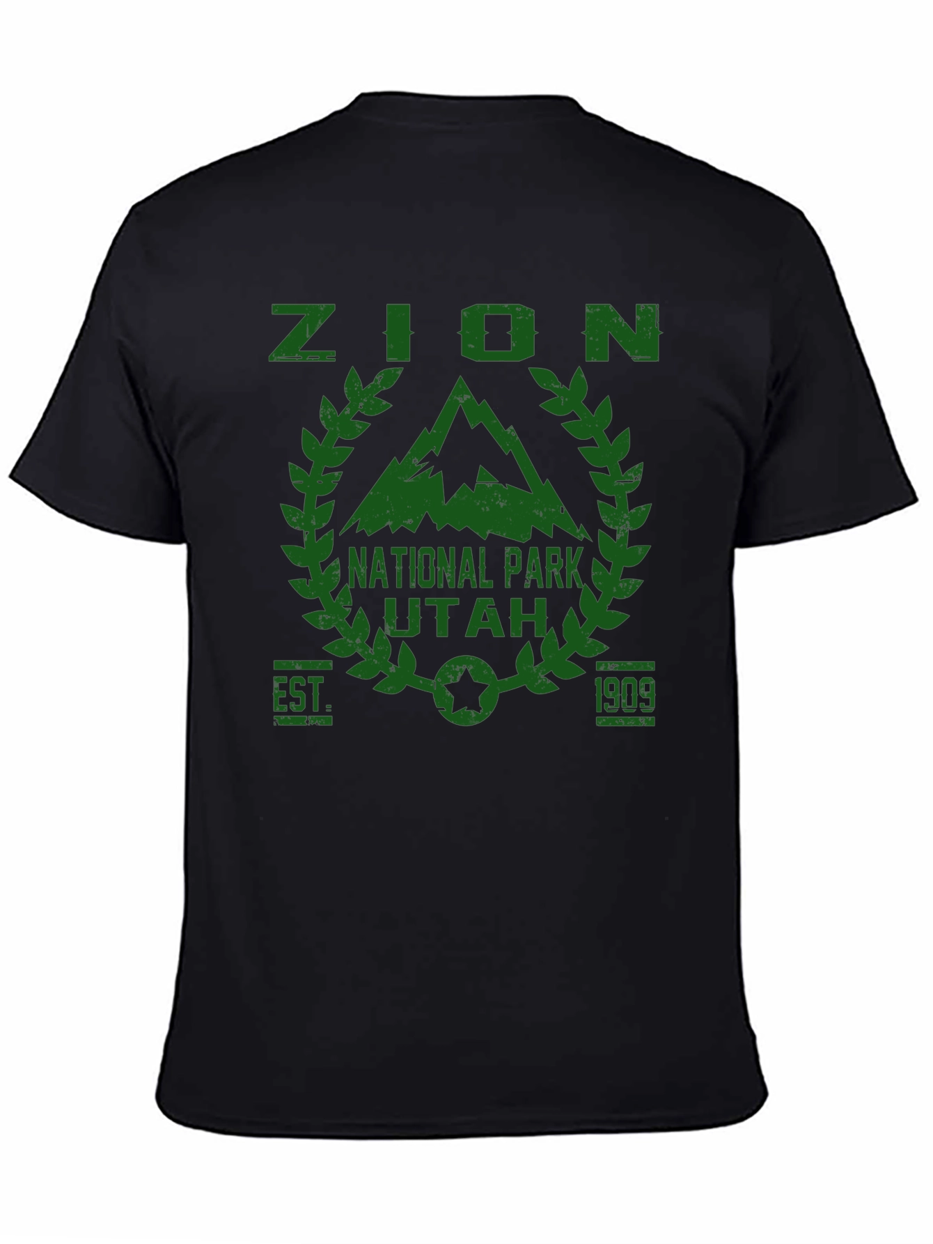 Zion National Park Black Graphic Tee