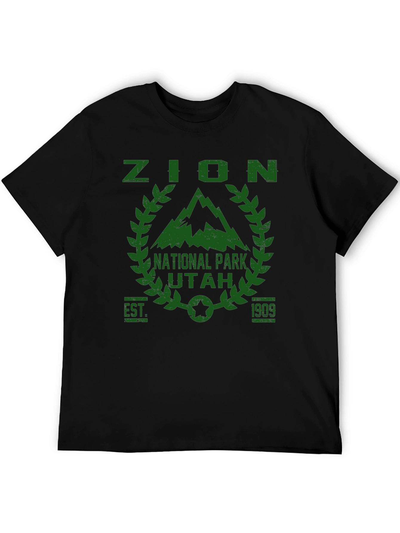 Zion National Park Black Graphic Tee