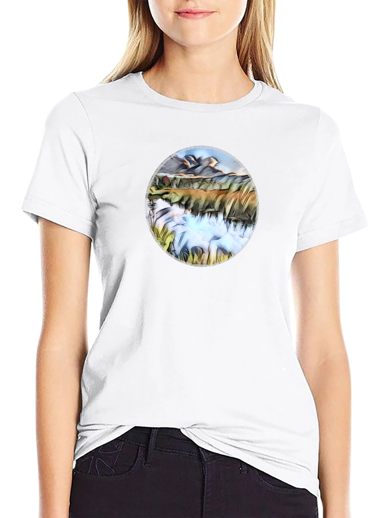 Lake Reflection Graphic Tee