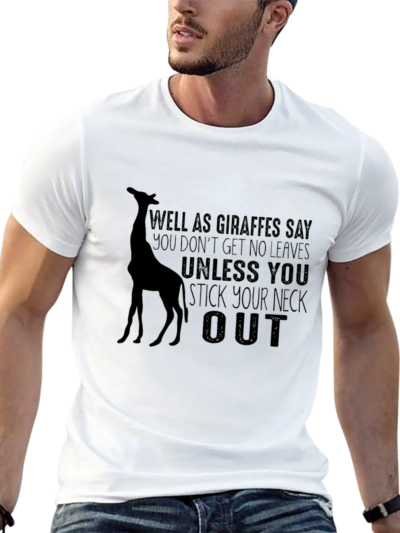 Giraffe T-Shirt: Stick Your Neck Out