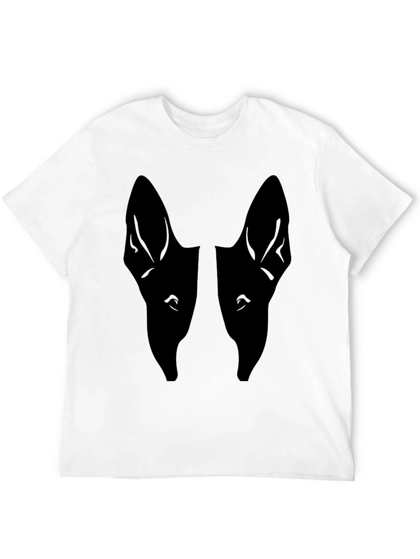 Dog Silhouette T-Shirt - Modern Minimalist Design