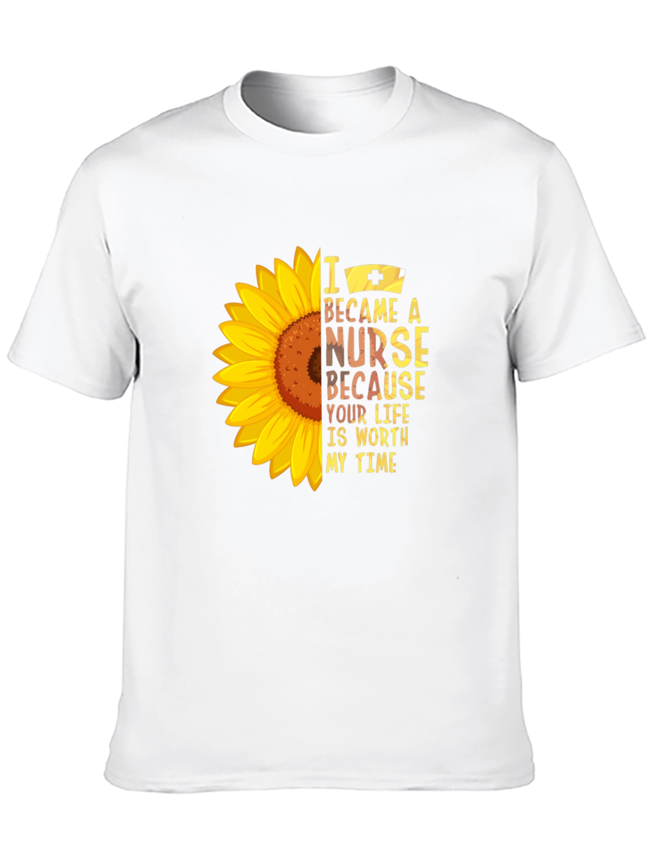 Sunflower Nurse Graphic T-Shirt - Worth My Time