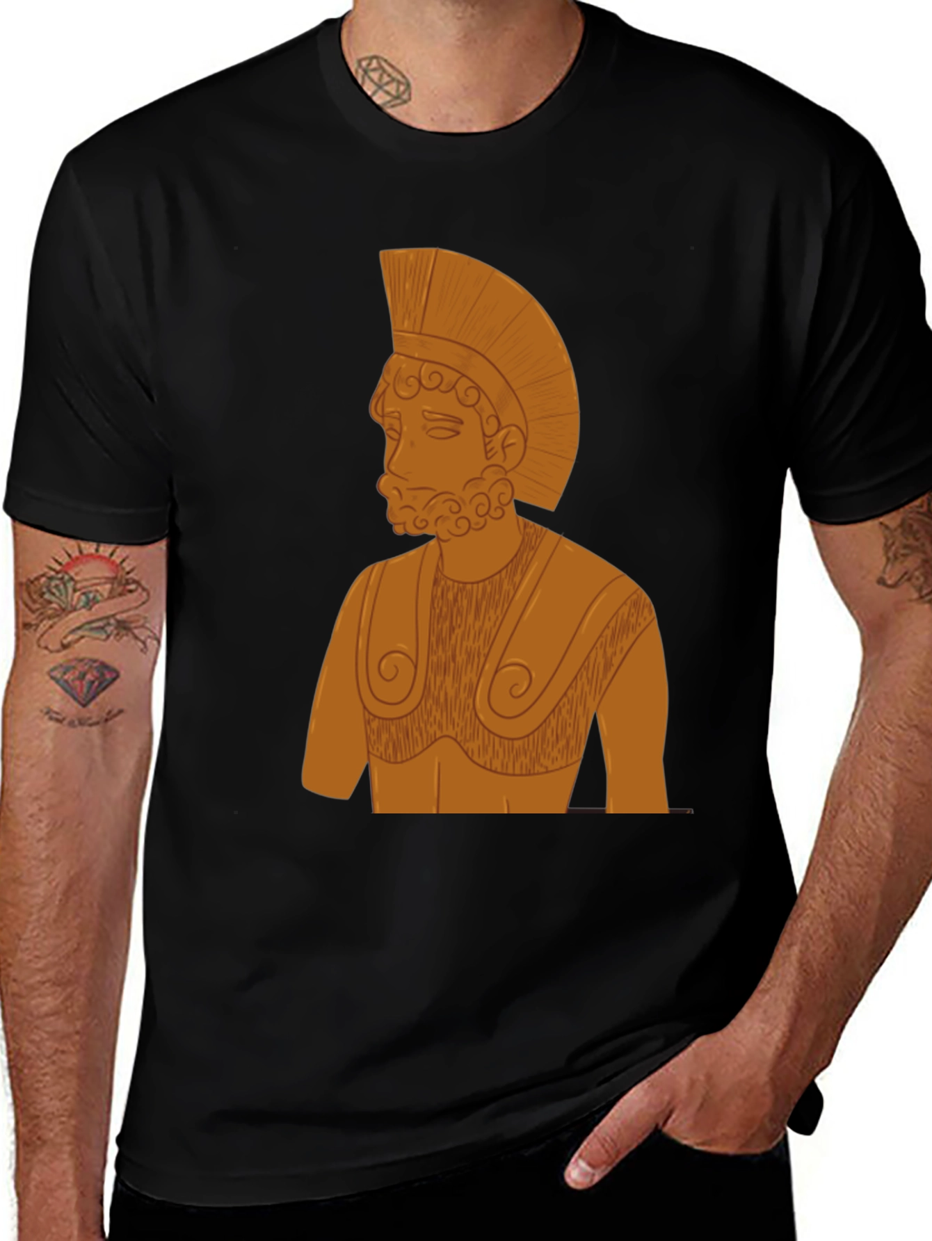 Spartan Warrior Graphic T-Shirt - Classic Style