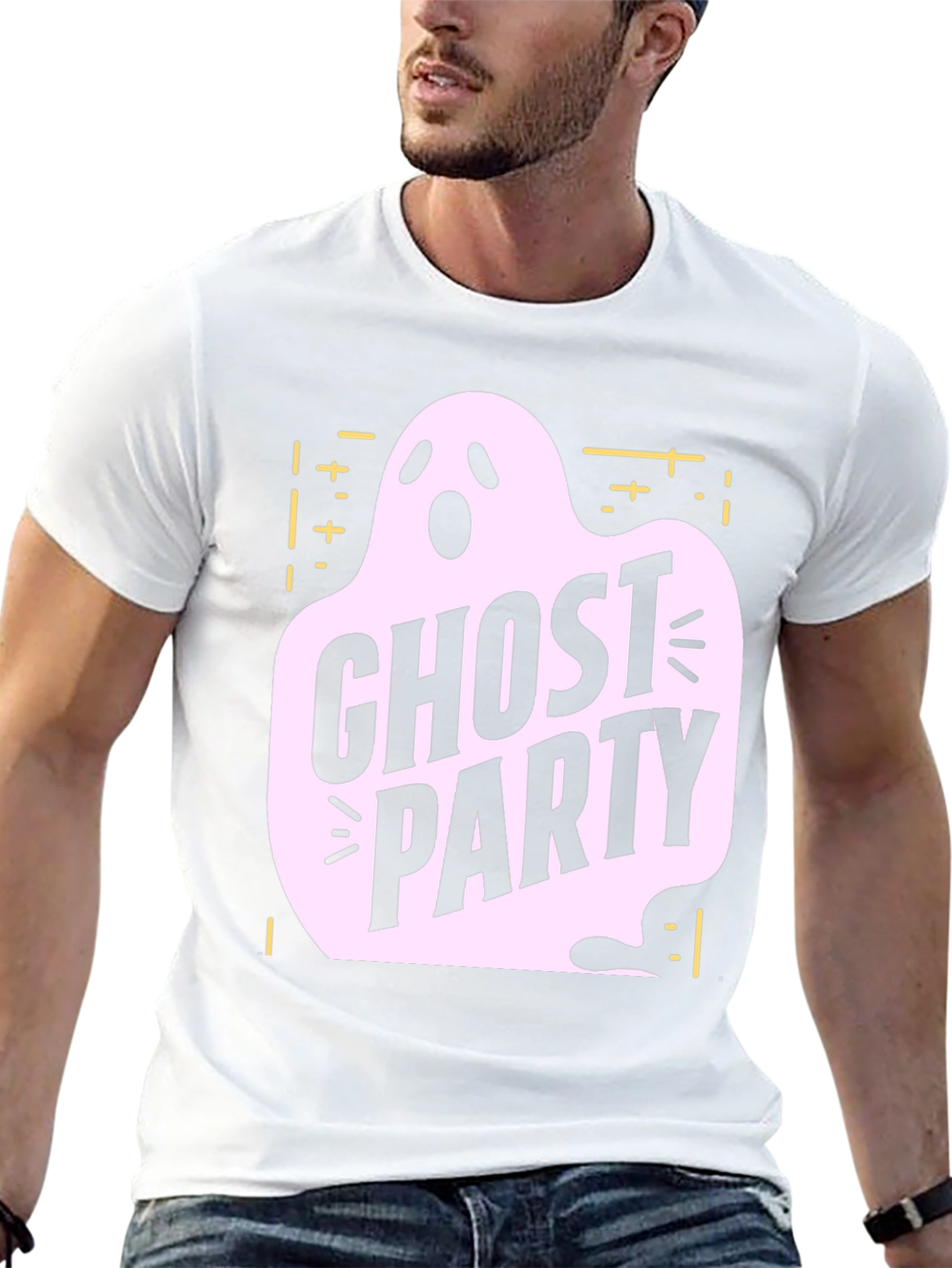Ghost Party Graphic T-Shirt - Spooky Season Apparel