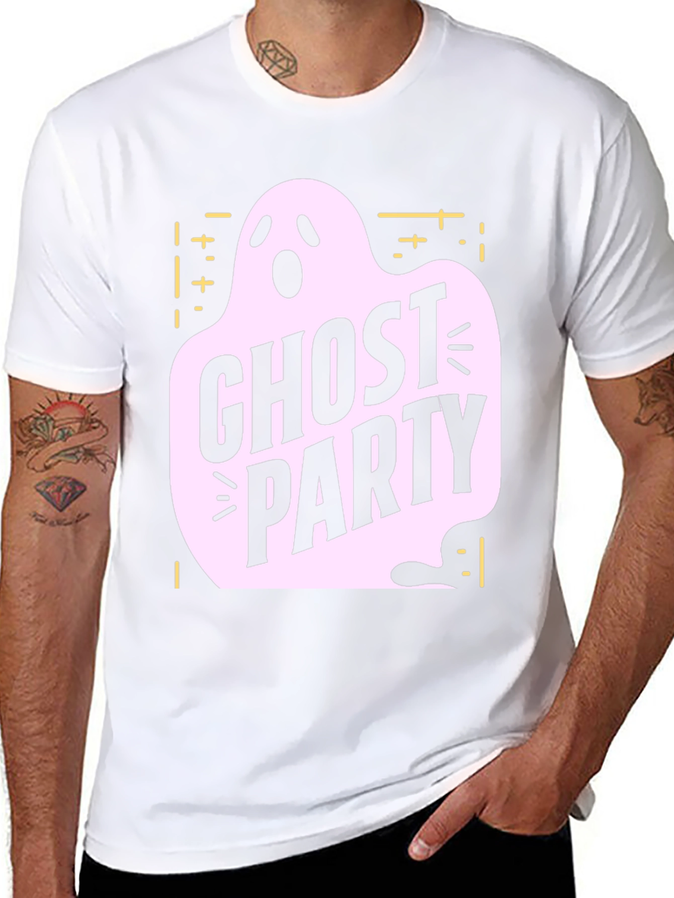 Ghost Party Graphic T-Shirt - Spooky Season Apparel