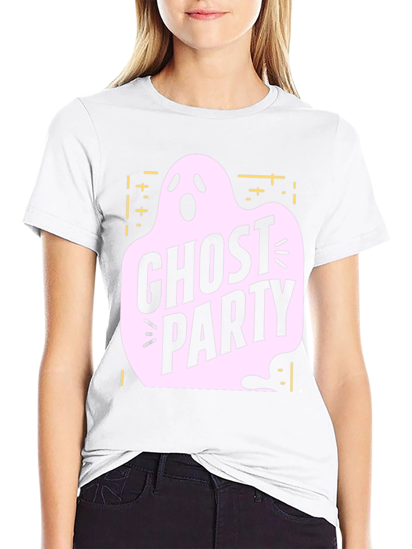 Ghost Party Graphic T-Shirt - Spooky Season Apparel