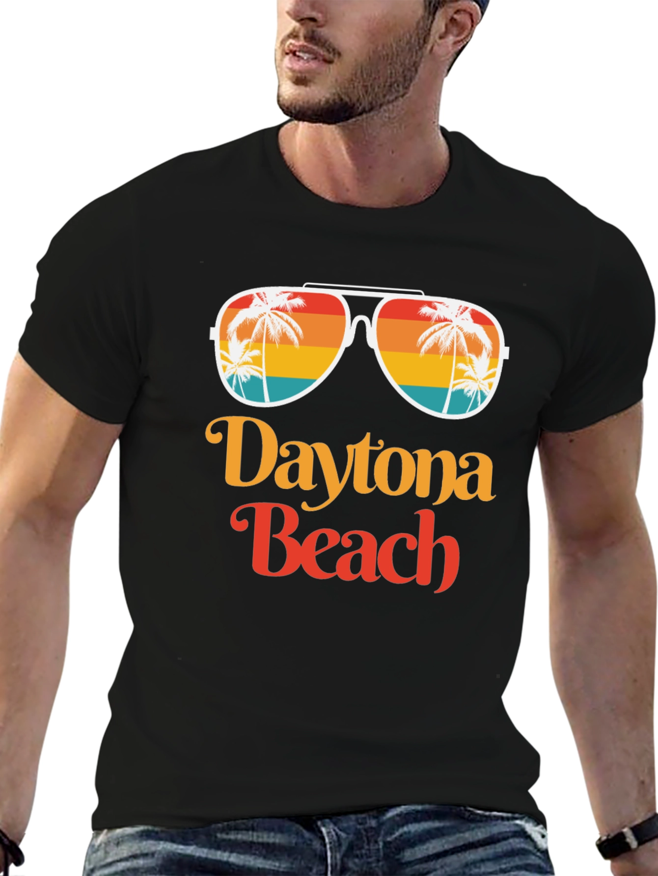 Daytona Beach Retro Sunglasses Graphic T-Shirt