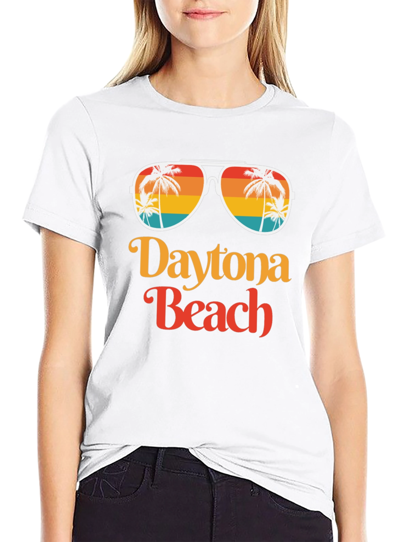 Daytona Beach Retro Sunglasses Graphic T-Shirt
