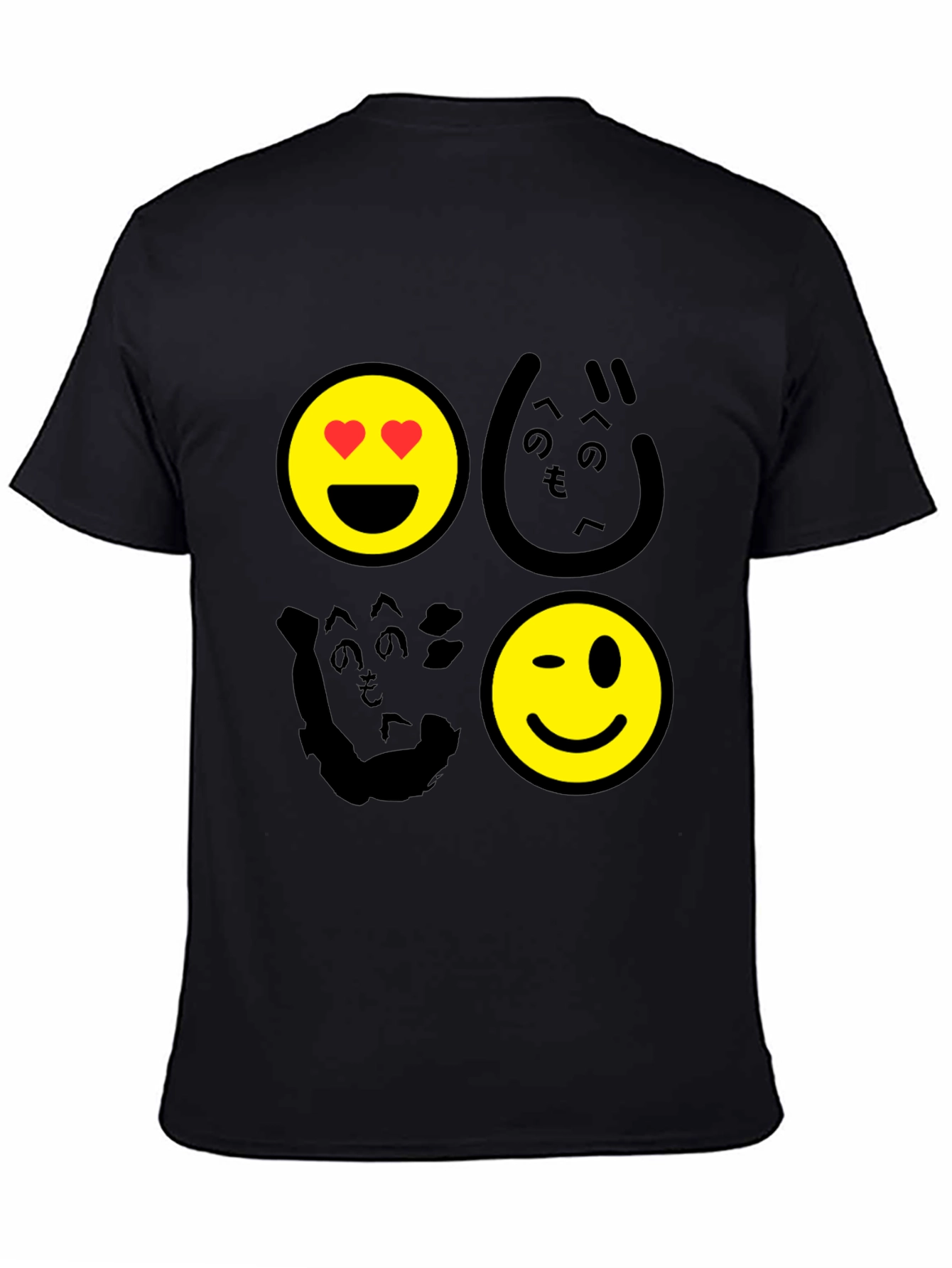Emoji Graphic Print Mens T-Shirt