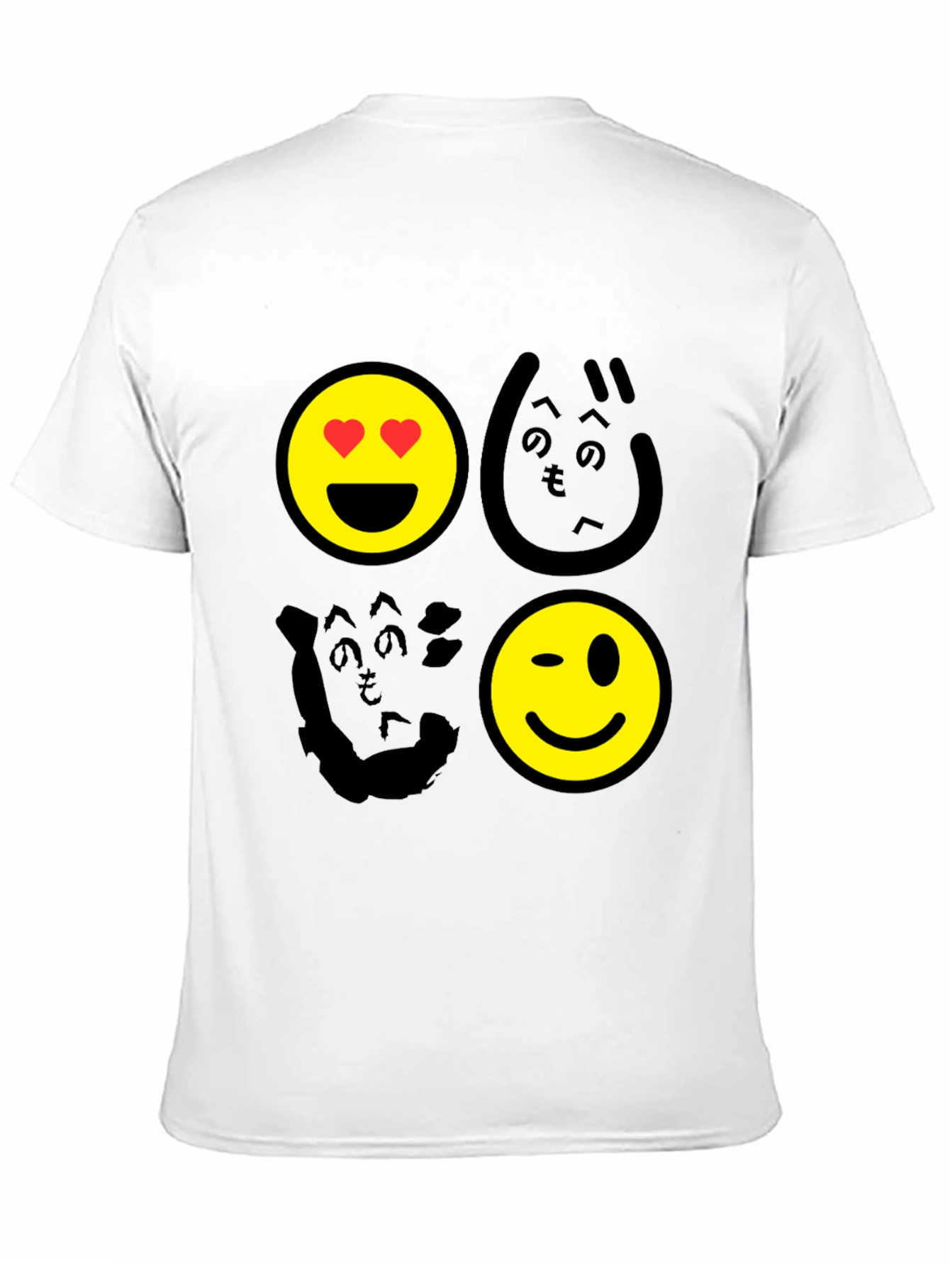 Emoji Graphic Print Mens T-Shirt