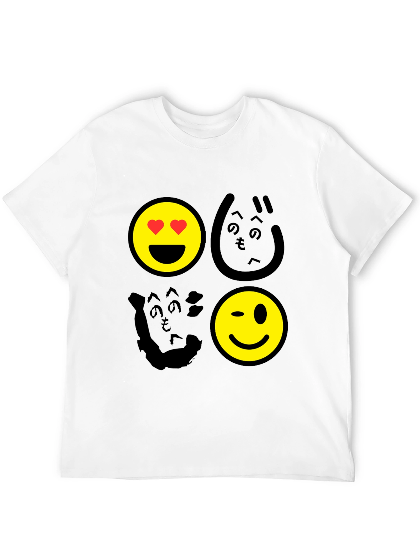 Emoji Graphic Print Mens T-Shirt