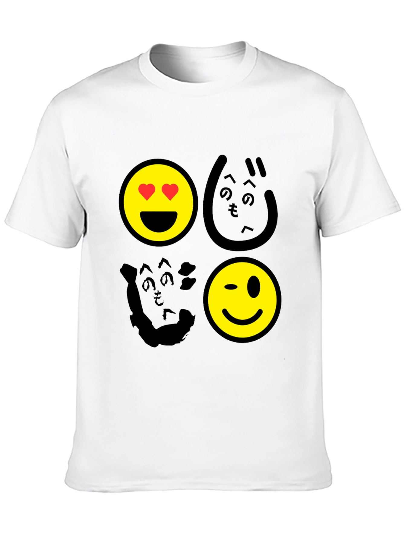 Emoji Graphic Print Mens T-Shirt