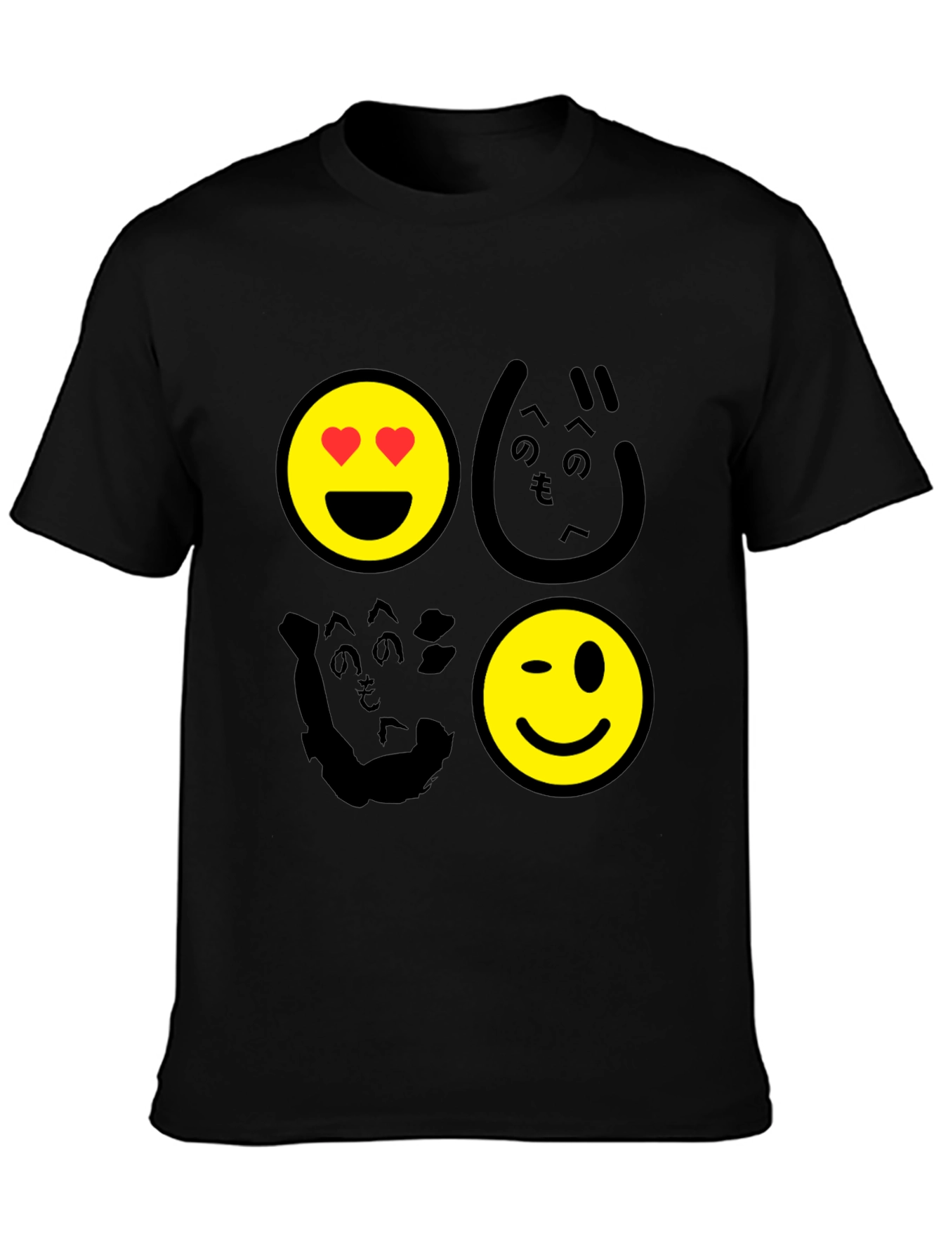 Emoji Graphic Print Mens T-Shirt
