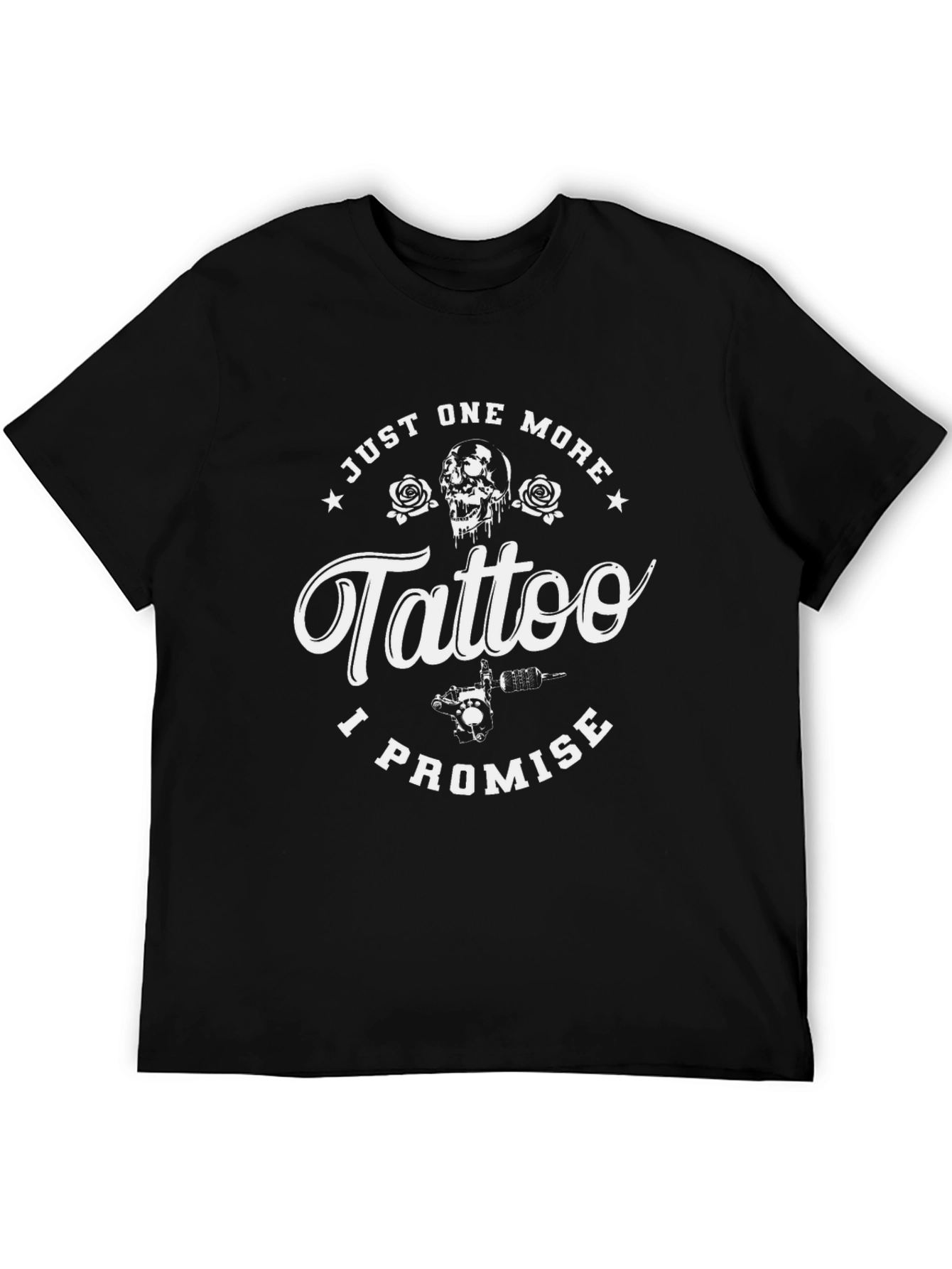 Just One More Tattoo Black Graphic Tee