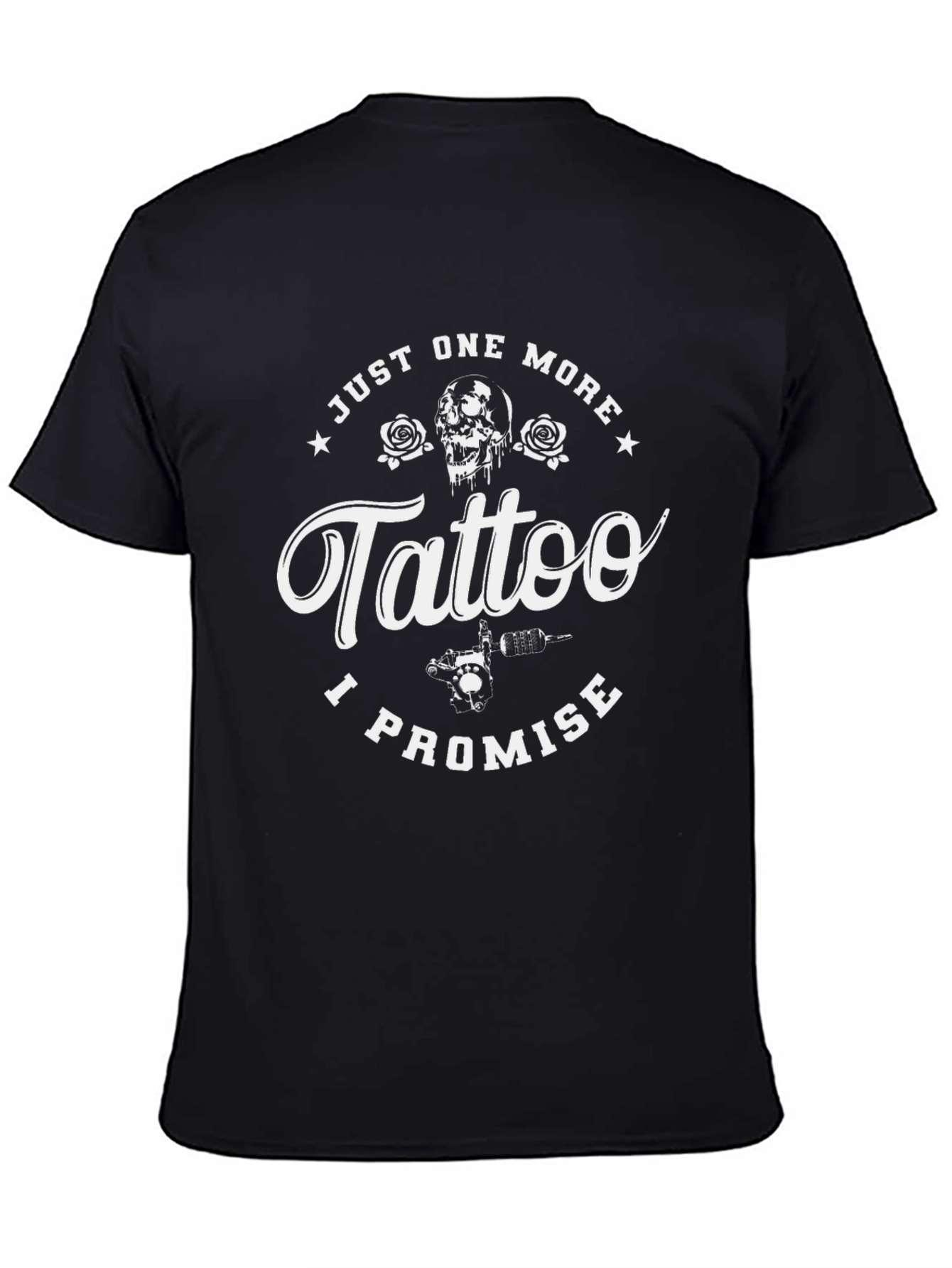 Just One More Tattoo Black Graphic Tee