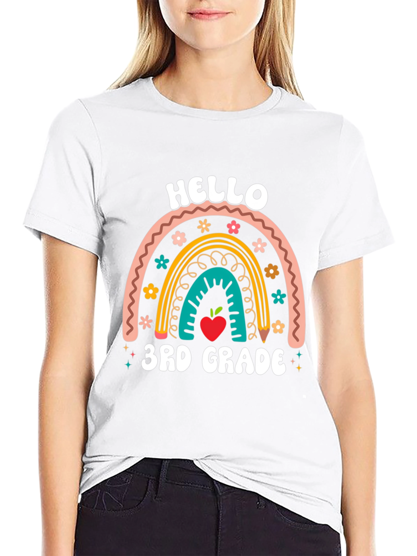 Hello 3rd Grade Rainbow T-Shirt