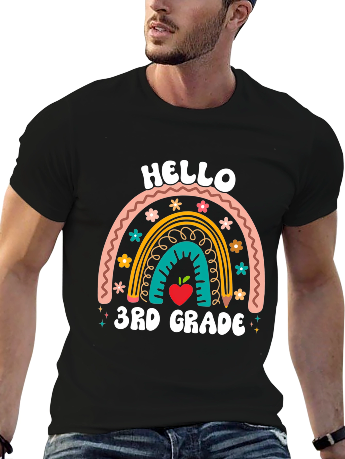 Hello 3rd Grade Rainbow T-Shirt