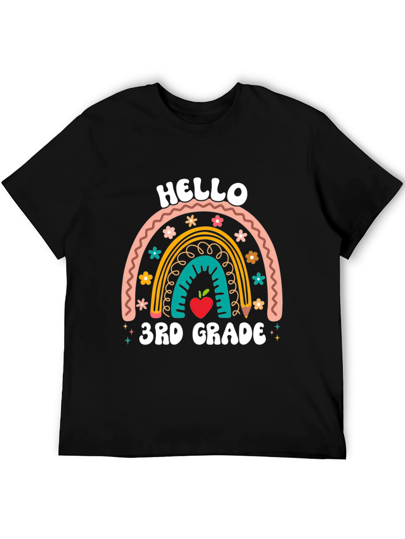 Hello 3rd Grade Rainbow T-Shirt
