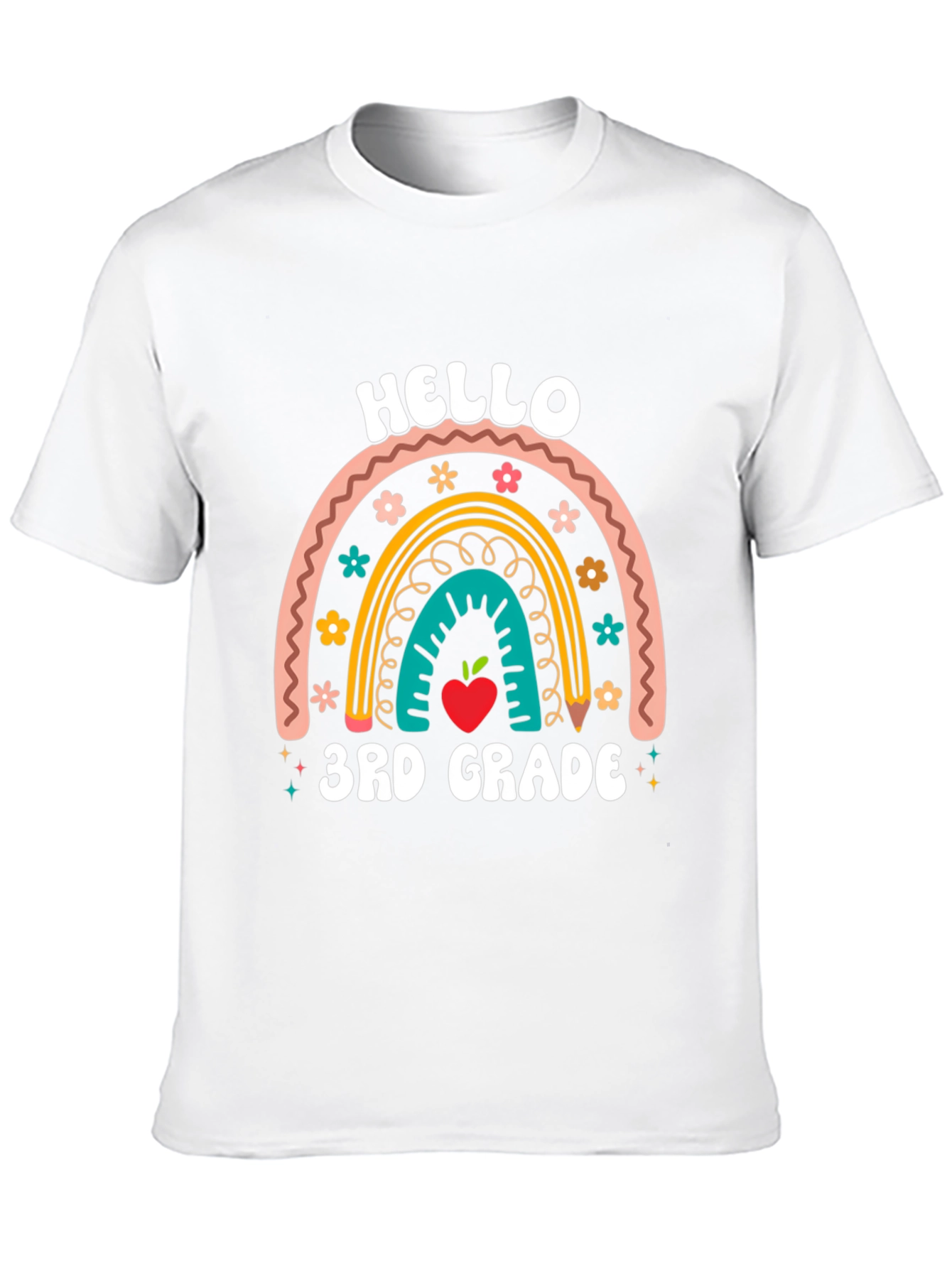 Hello 3rd Grade Rainbow T-Shirt