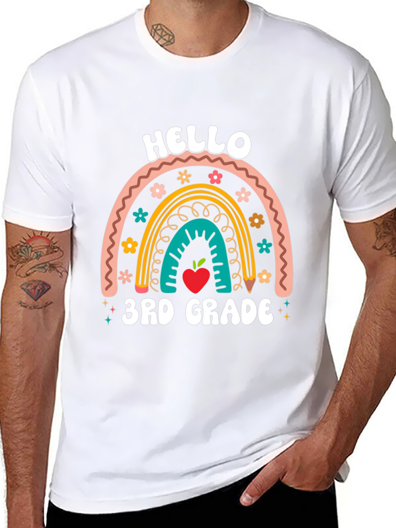Hello 3rd Grade Rainbow T-Shirt