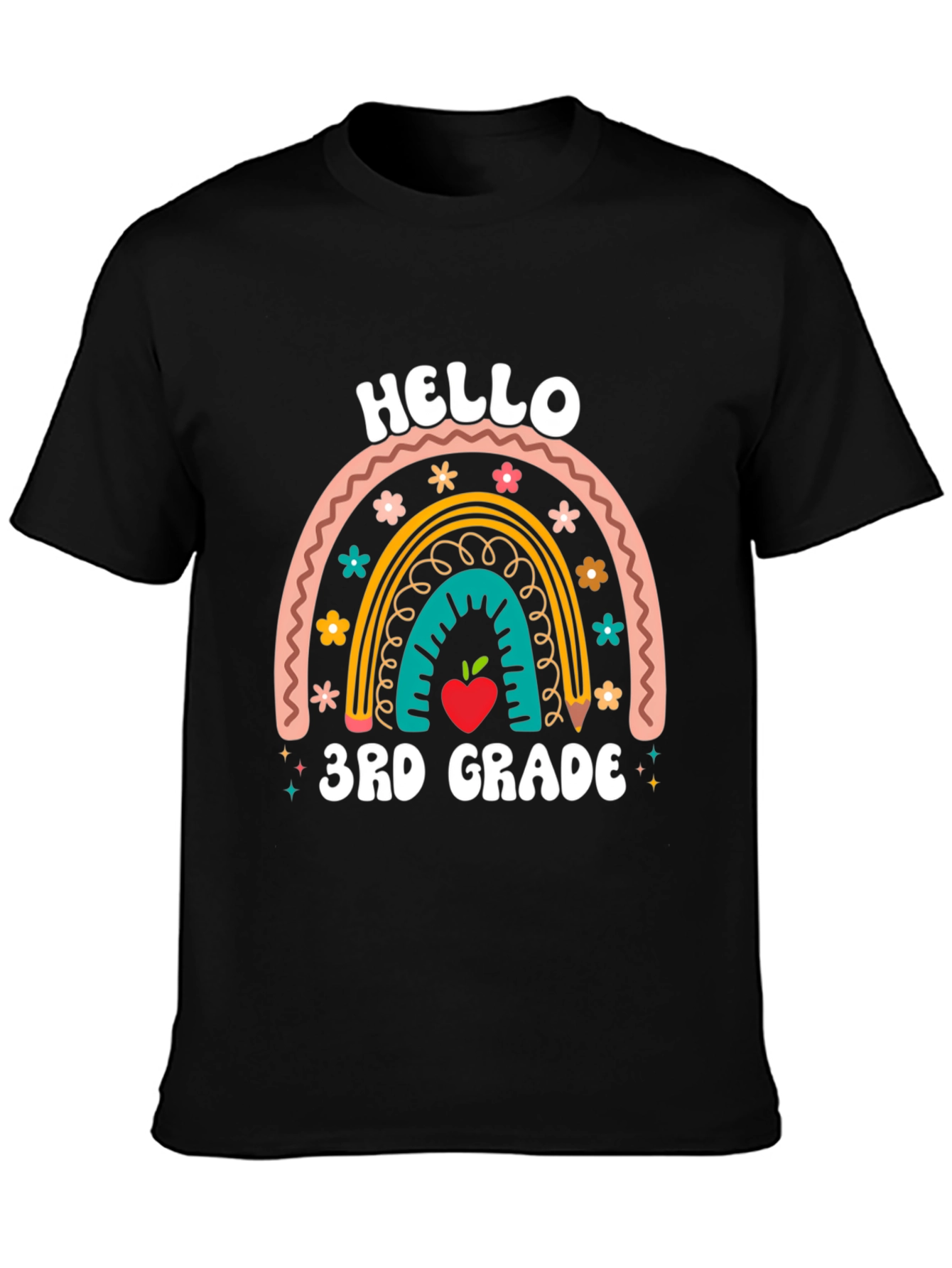 Hello 3rd Grade Rainbow T-Shirt
