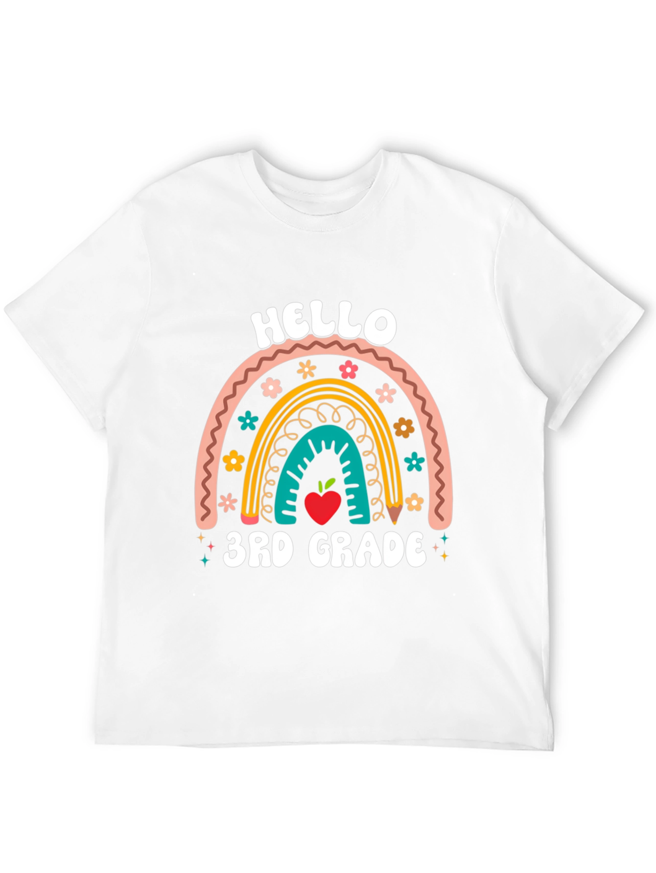 Hello 3rd Grade Rainbow T-Shirt