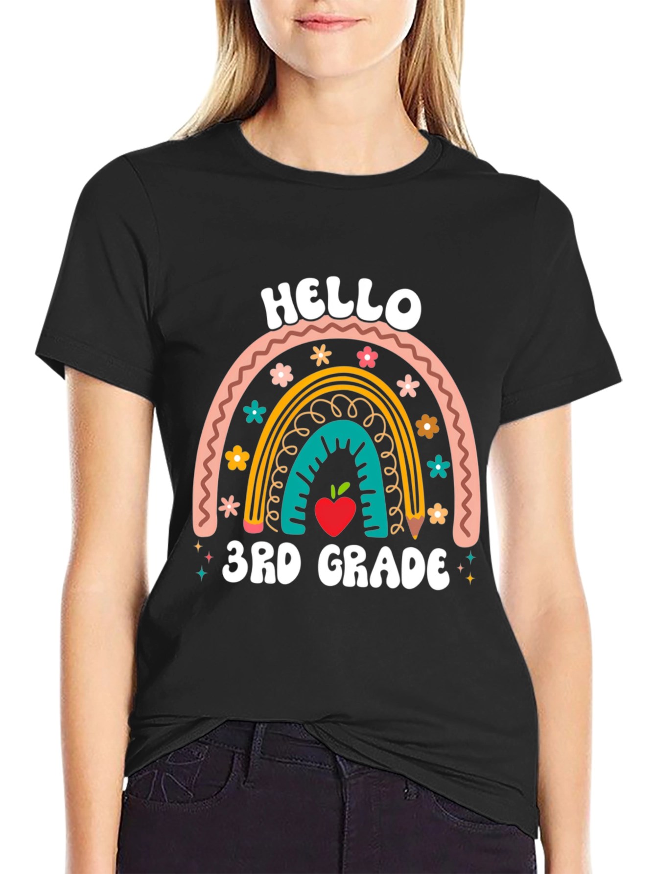 Hello 3rd Grade Rainbow T-Shirt
