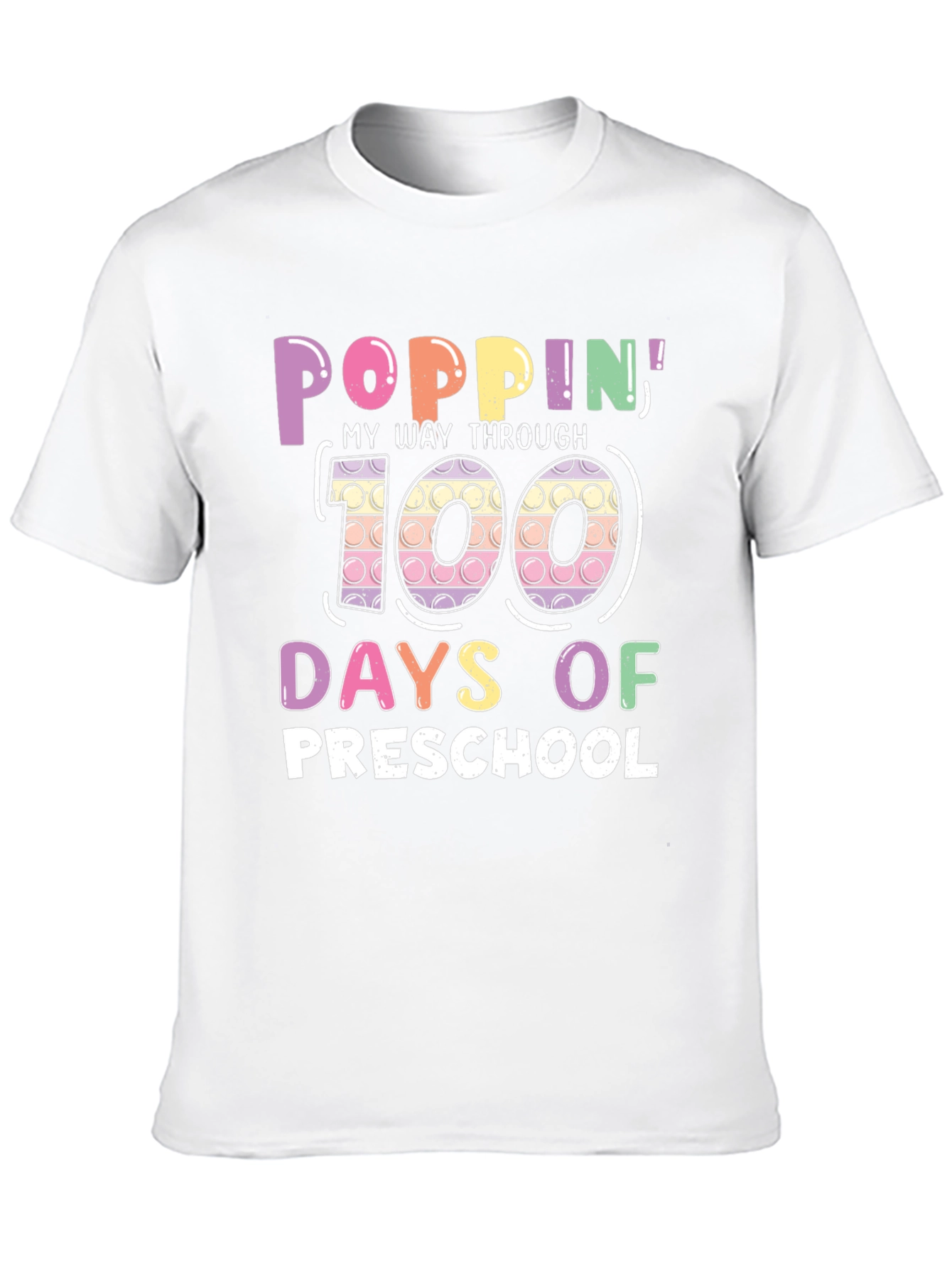 Poppin 100 Days of Preschool T-Shirt